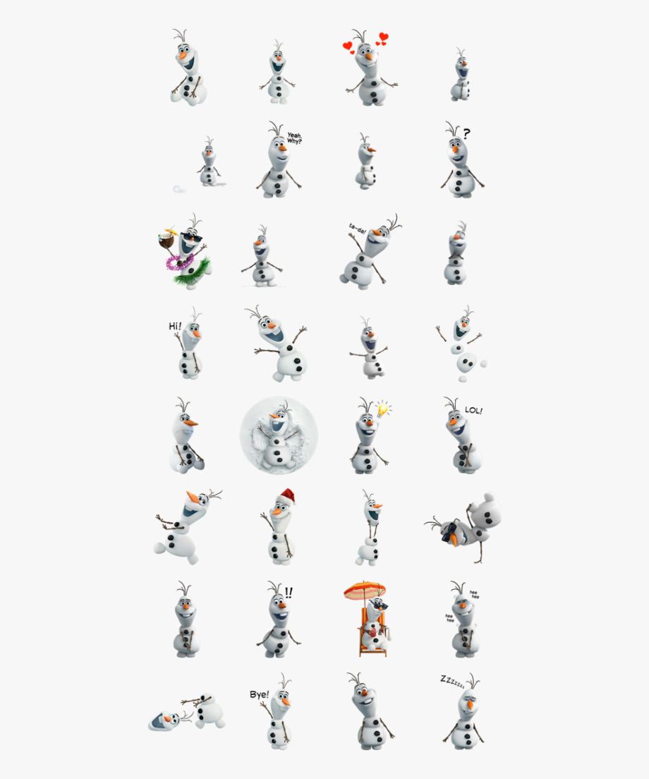 Olaf clipart silly. Facebook stickers disney cliparts