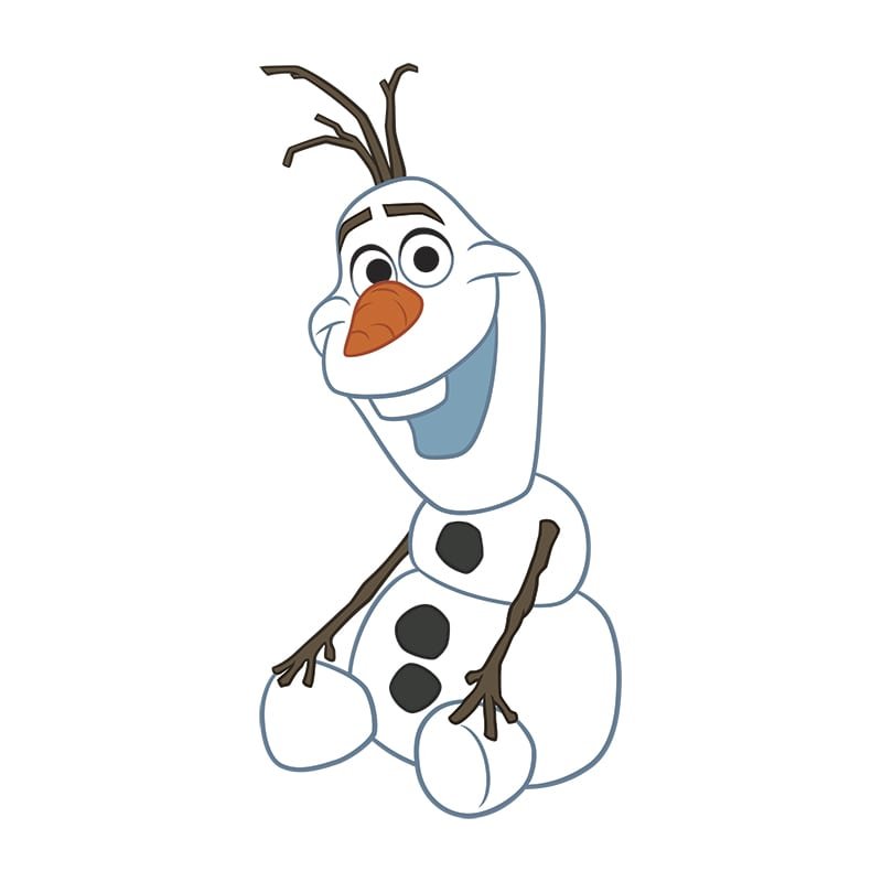 olaf clipart simple