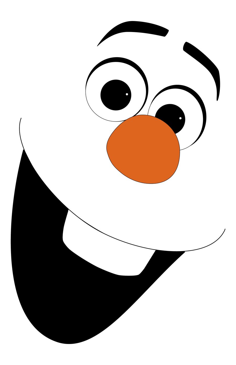 Download Olaf clipart template, Olaf template Transparent FREE for ...