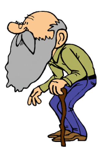 grandparent clipart 100 year old person