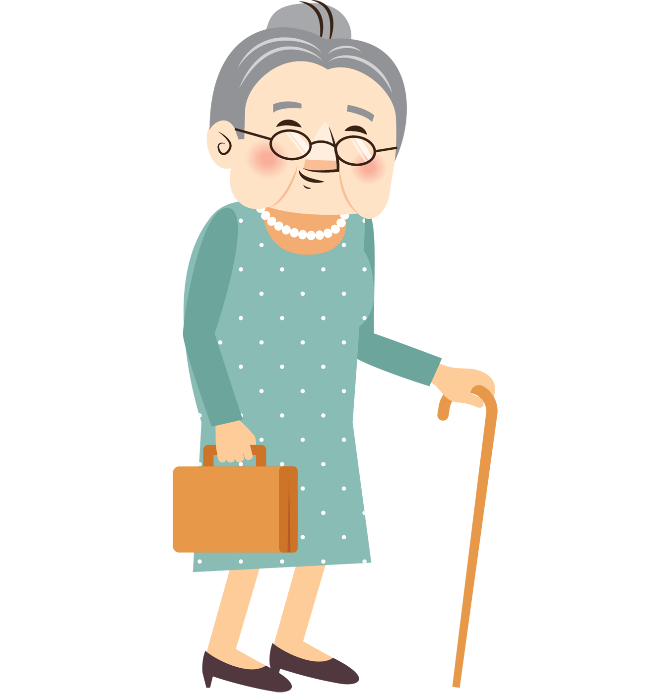 old clipart aged person