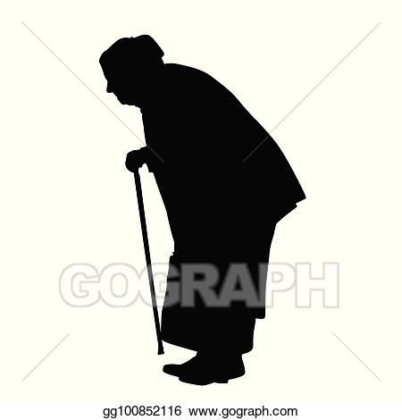 old clipart cane vector