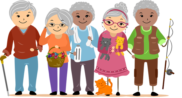 Old clipart eldery. People clip art and