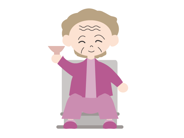 old clipart healthy elderly