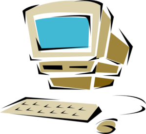 old clipart old desktop