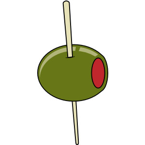 olive clipart toothpick