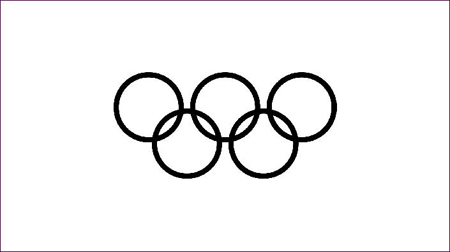 olympic clipart black and white