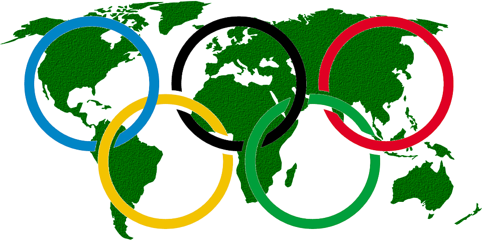 torch clipart olympic flag
