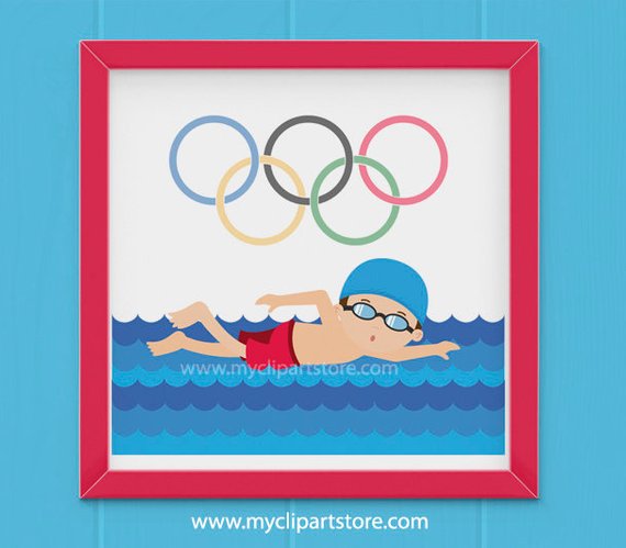olympics clipart olympic swimmer