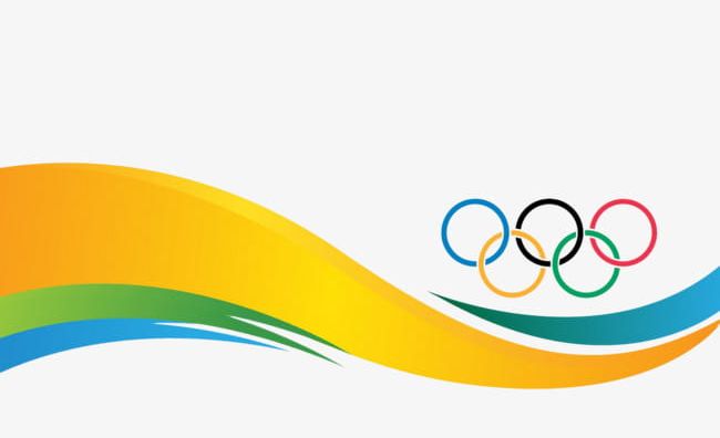 The rings png colored. Olympic clipart ribbon