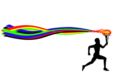 olympics clipart torch run