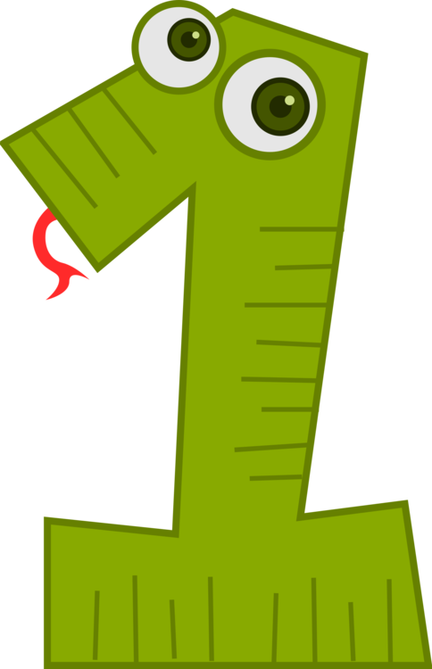 one clipart numerical number