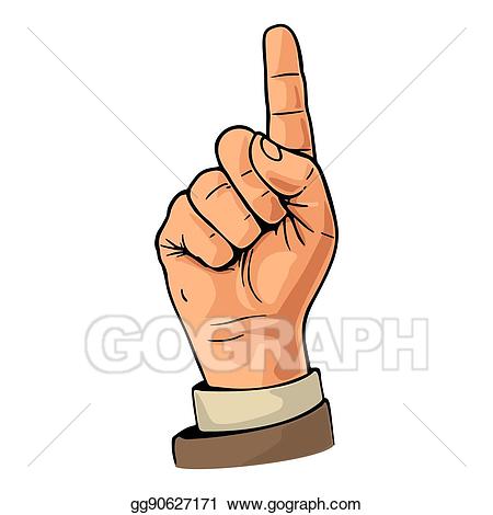 one clipart one hand
