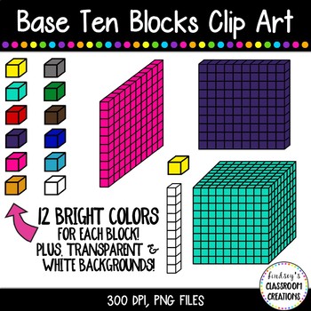 one clipart place value block
