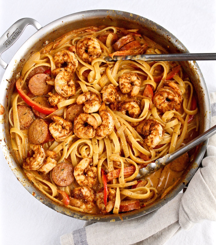 Spaghetti clipart delicious food. Creamy cajun shrimp pasta