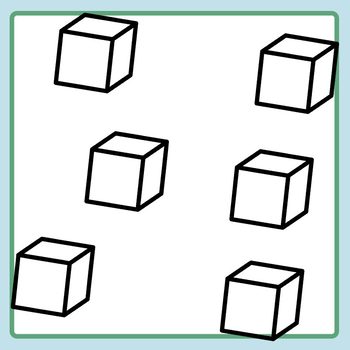 one clipart square block