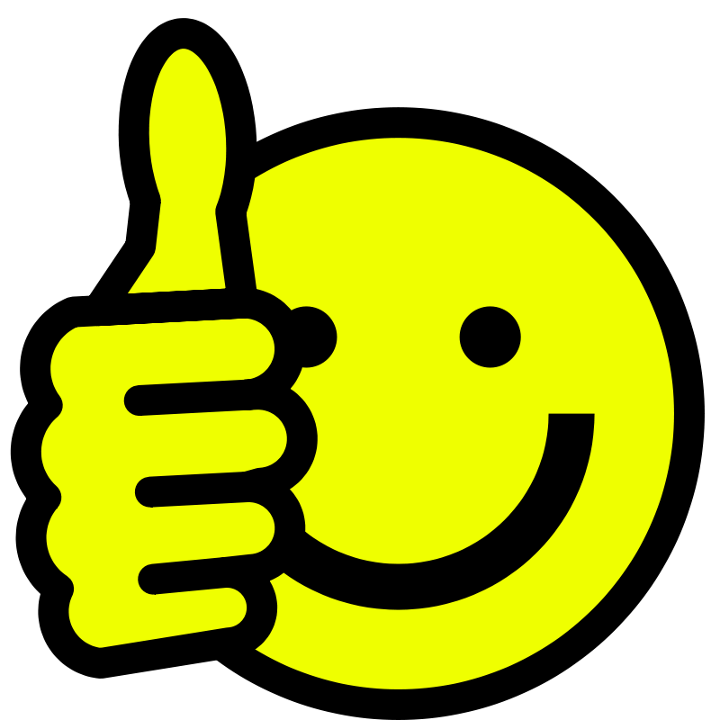 one clipart thumb up