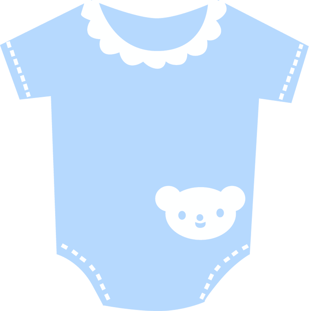 pajama clipart blue baby bib