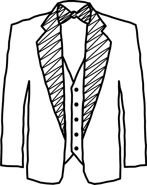 suit clipart tuxedo jacket
