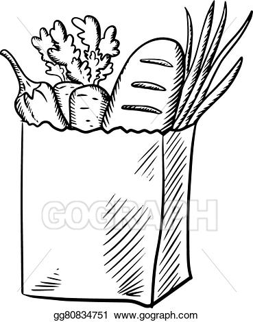 Vector illustration fresh vegetables. Onion clipart bag
