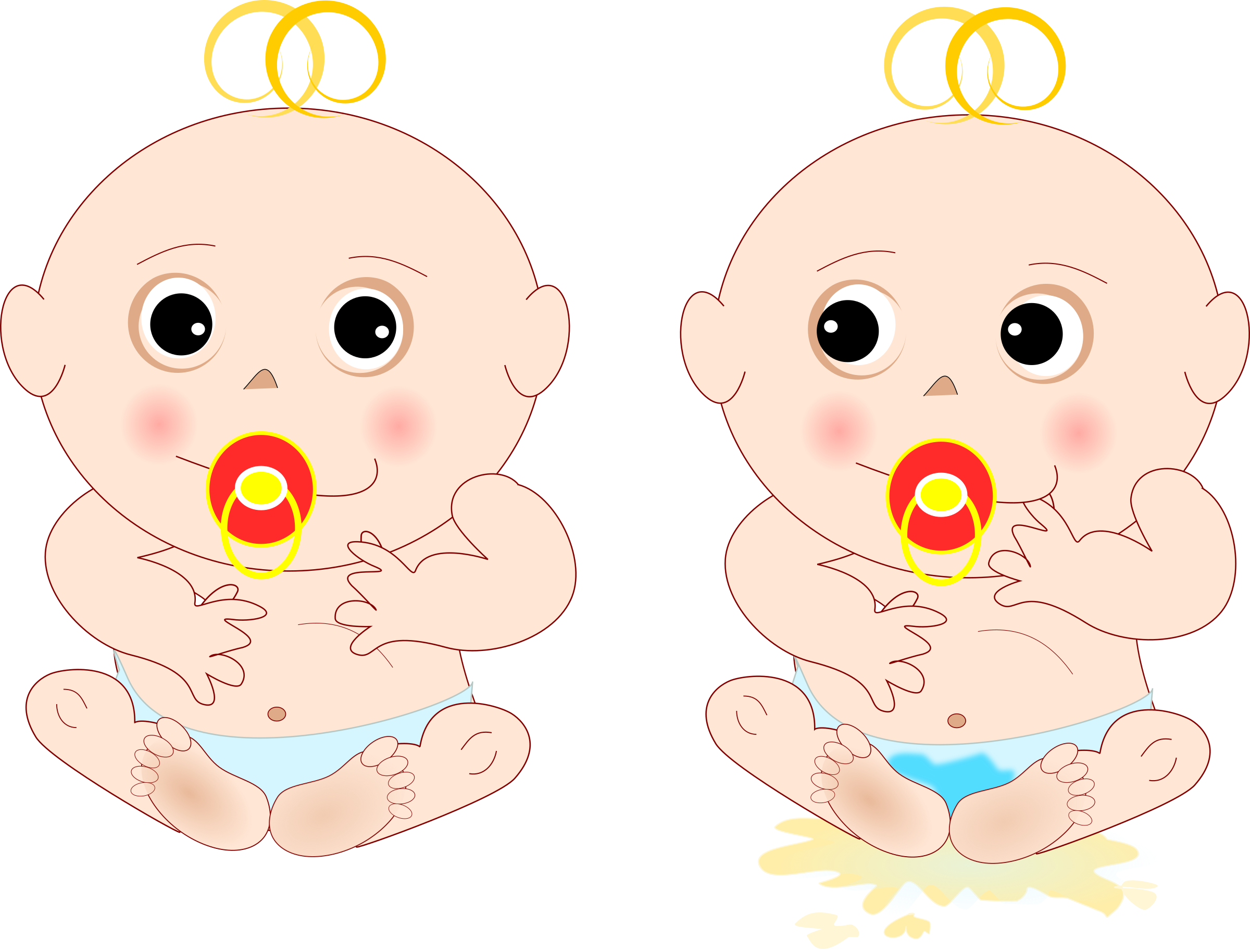 pacifier clipart yellow