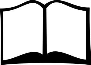 Open book silhouette