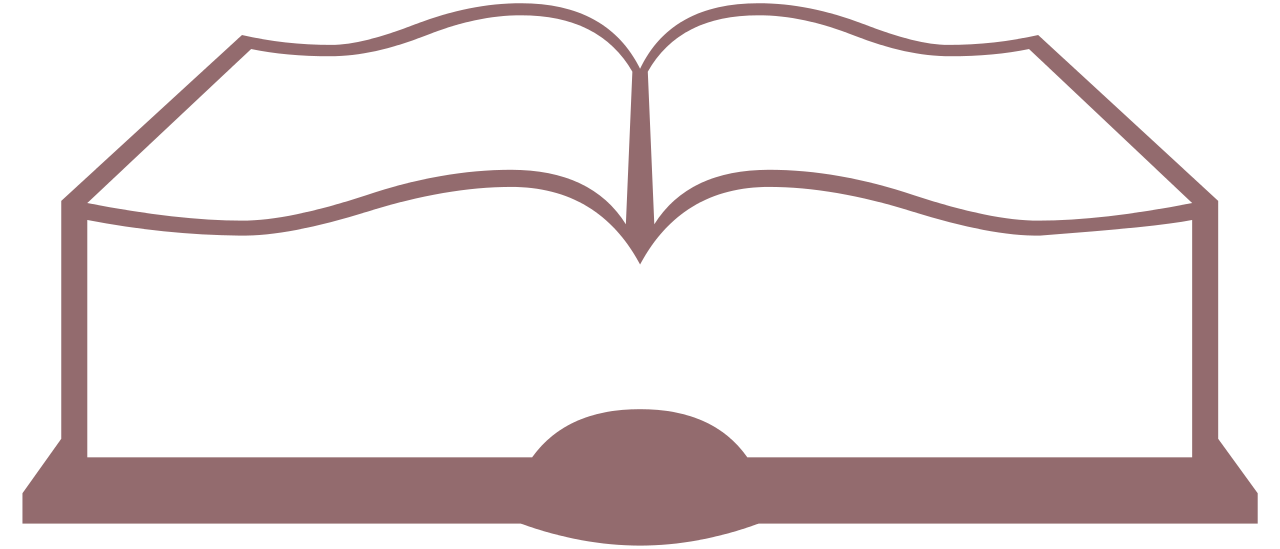 Open book clip art silhouette. File svg wikimedia commons