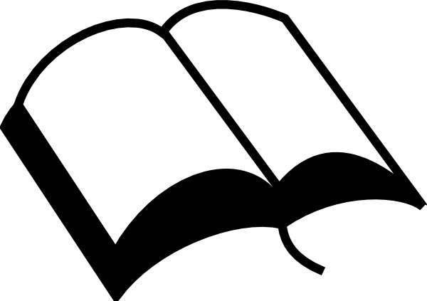 Open book clip art silhouette. Bible at getdrawings com