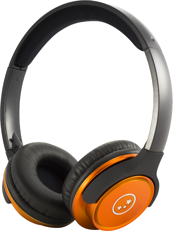 orange clipart headphone
