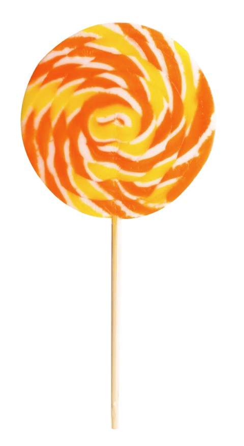 orange clipart lollipop