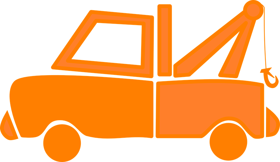 orange clipart lorry