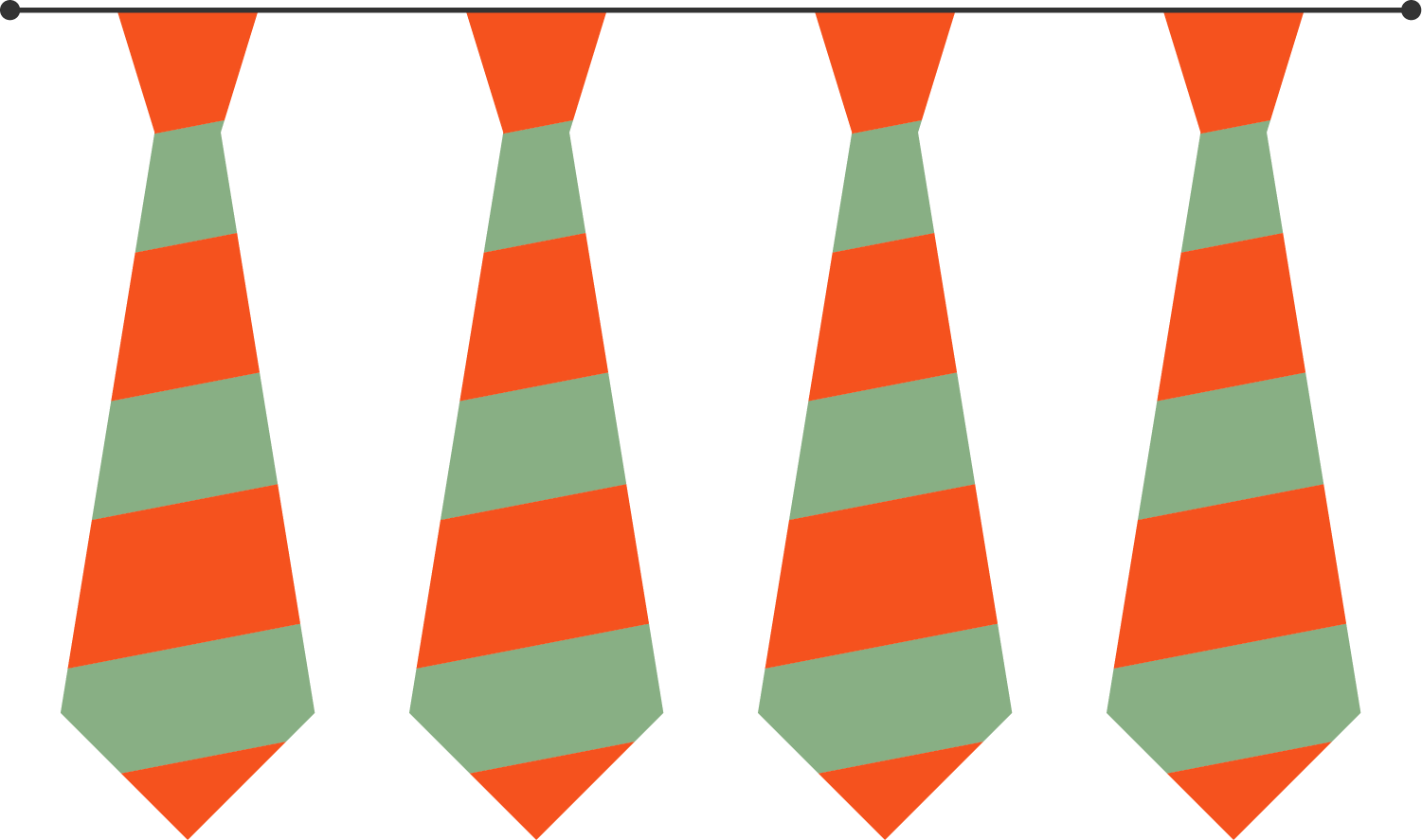 orange clipart necktie
