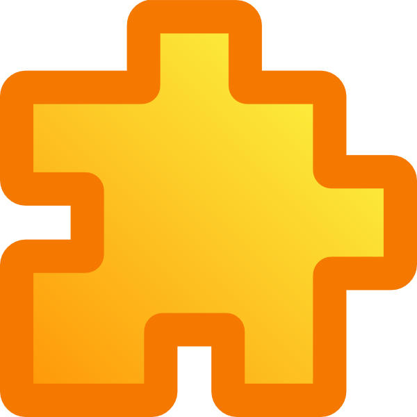 orange clipart puzzle