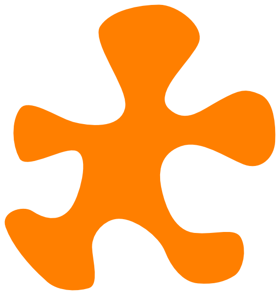 orange clipart puzzle