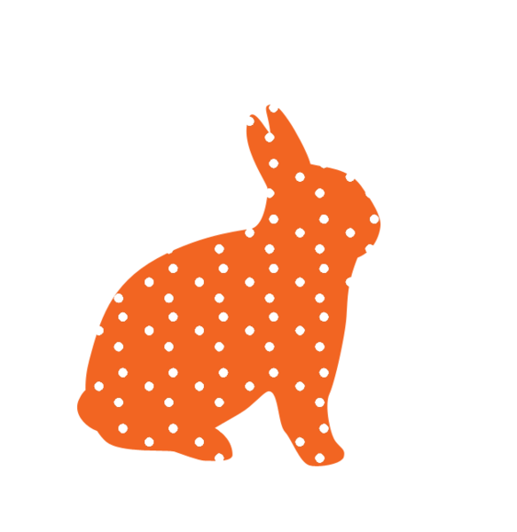 orange clipart rabbit