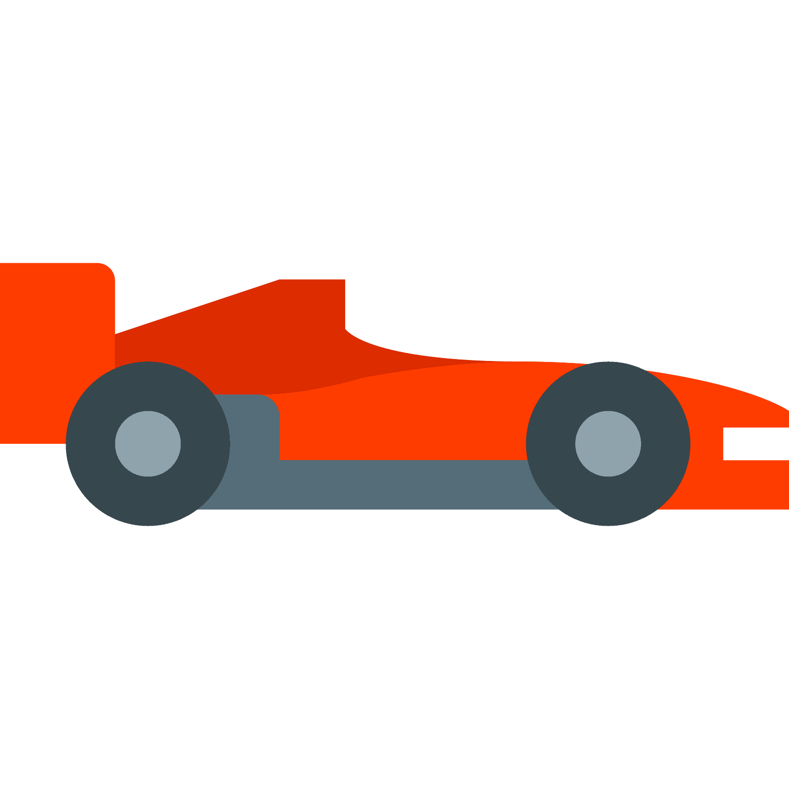 orange clipart race car