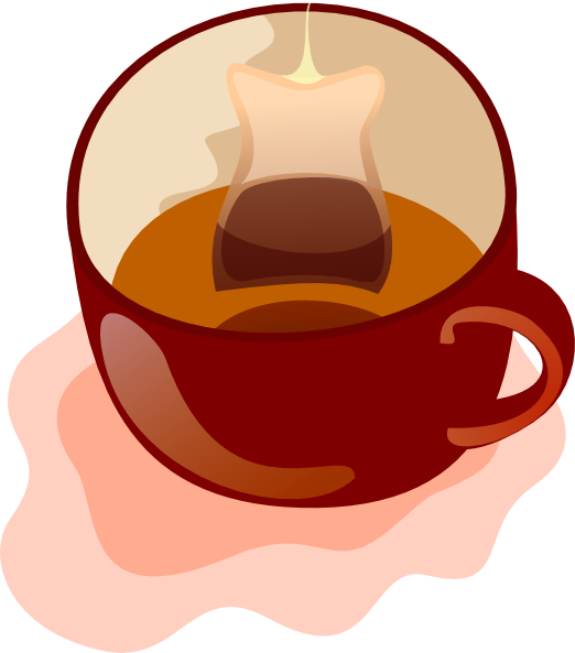 Tea orange cup