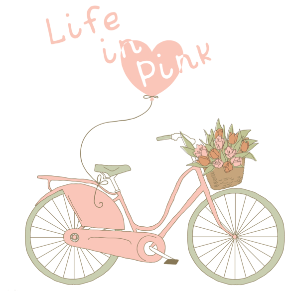 Forgetmenot bikes and flowers. Oranges clipart bike