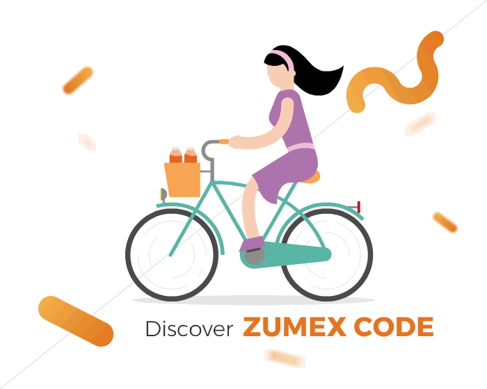 Zumex group company . Oranges clipart bike