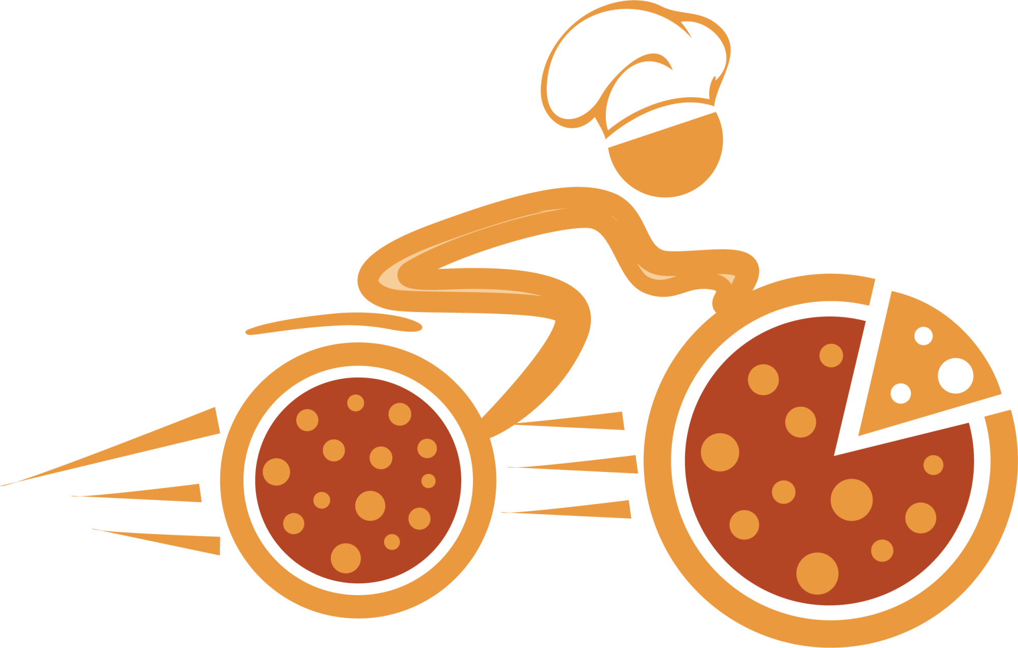 Oranges clipart bike. Homemade pizzas logo delivery