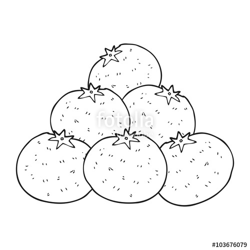 oranges clipart black and white
