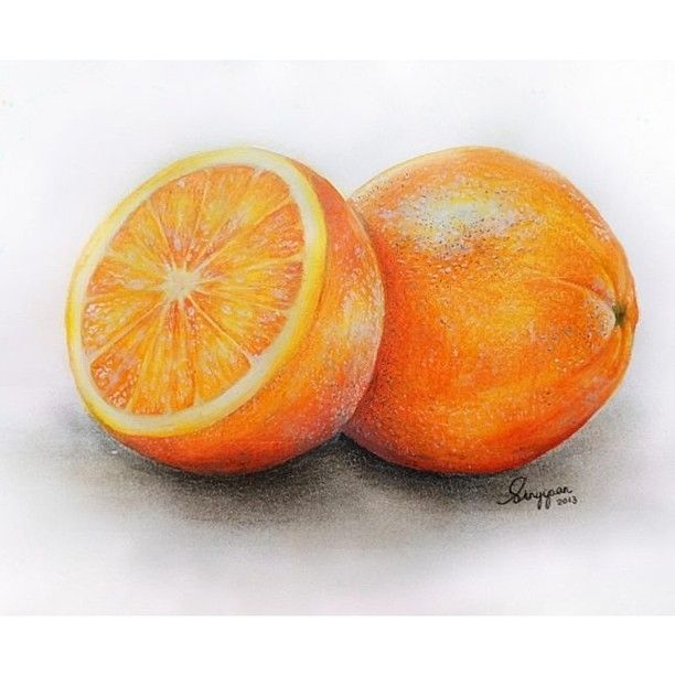 Oranges clipart colored pencil. Orange art in fruits