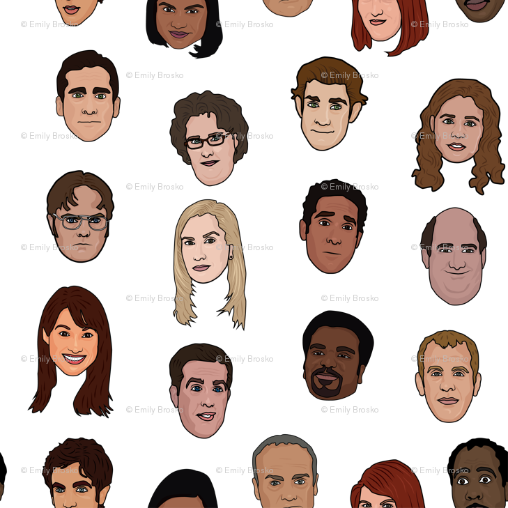 Oranges clipart jellyfish. The office v fabric