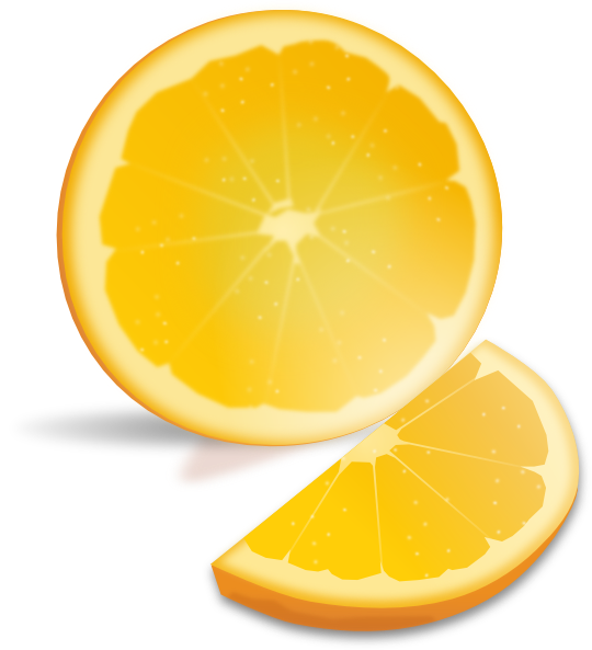 Orange slice clip art. Oranges clipart lemons