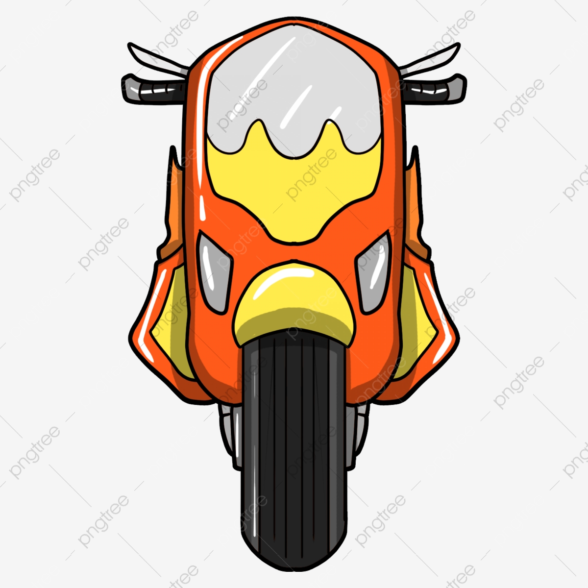 oranges clipart motorcycle