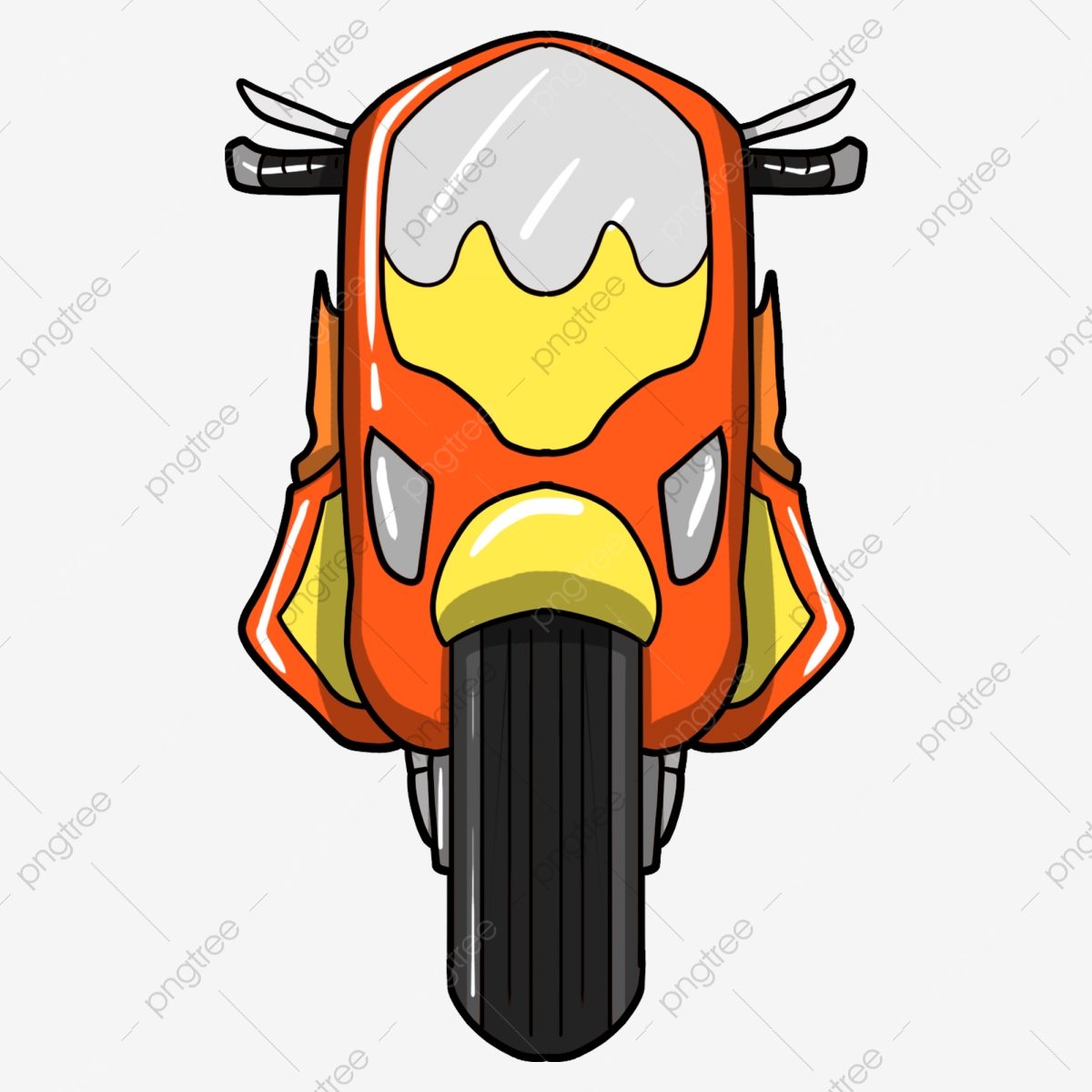 Oranges clipart motorcycle. Yellow orange electric 