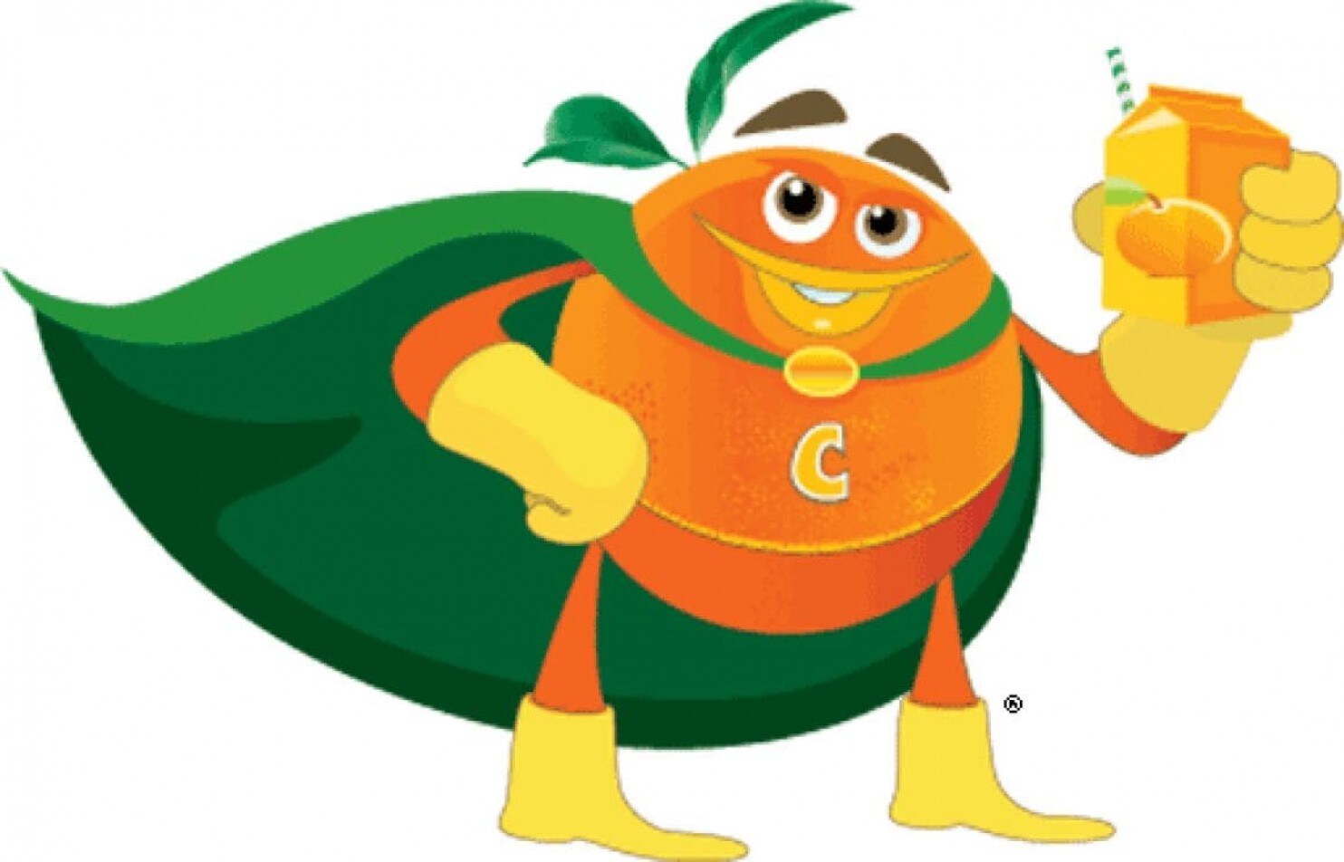 oranges clipart superhero