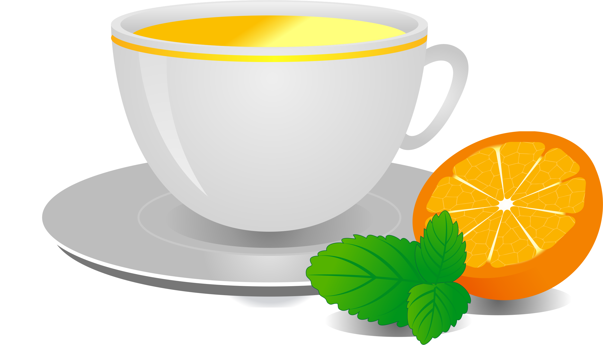 oranges clipart teacup