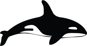 orca clipart silhouette