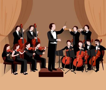 orchestra clipart performing art